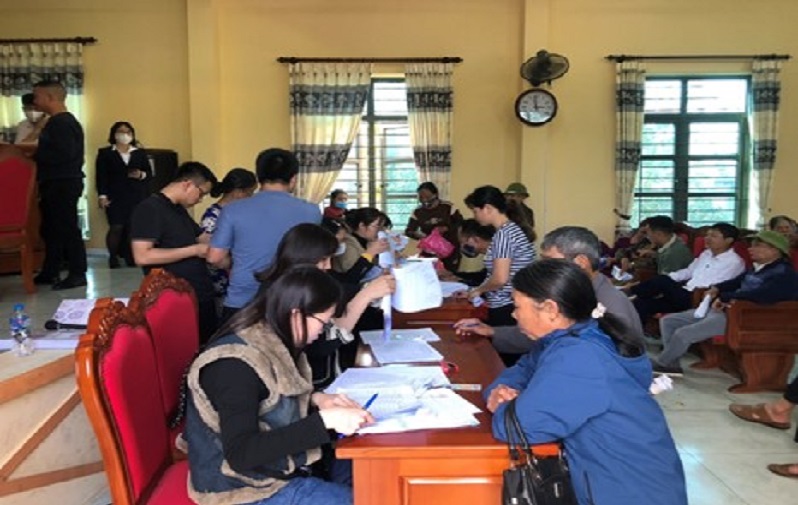 Huyện Ân Thi Chi trả tiền bồi thường, hỗ trợ thu hồi đất nông nghiệp phục vụ GPMB Dự án CCN Đặng Lễ và CCN Kim Động