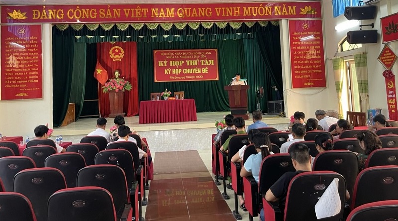 Hội đồng nhân dân các xã: Đa Lộc, Tân Phúc, Quang Vinh, Hồng Quang và Văn Nhuệ tổ chức kỳ họp chuyên đề năm 2024