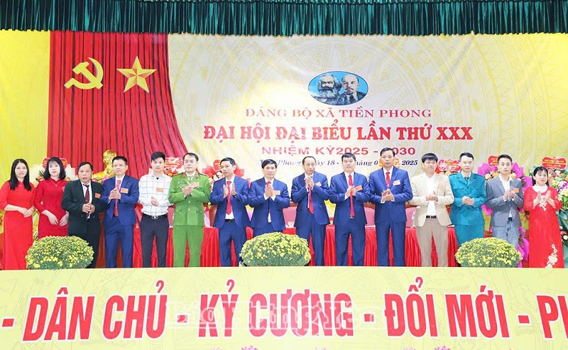 Đại hội đại biểu Đảng bộ xã Tiền Phong lần thứ XXX, nhiệm kỳ 2025 - 2030